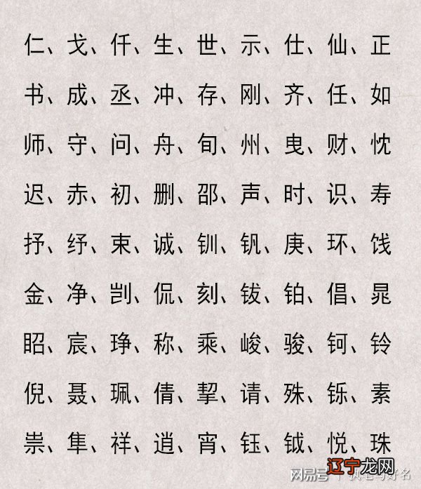 八字测五行属性的字