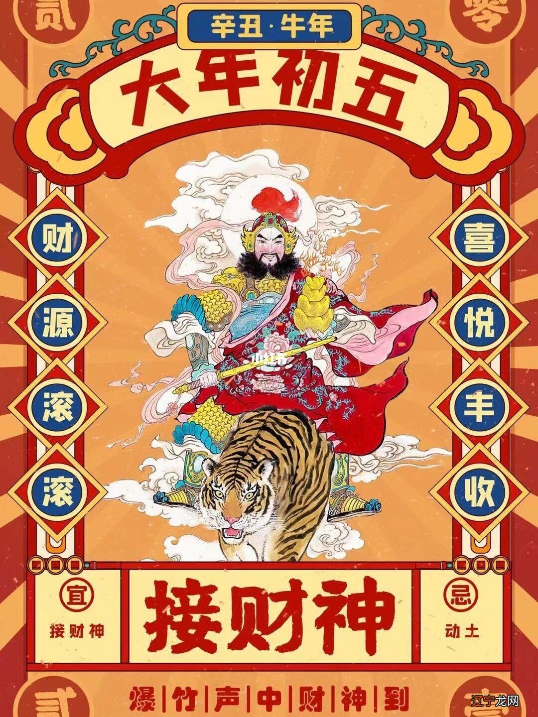 正月初五迎财神习俗