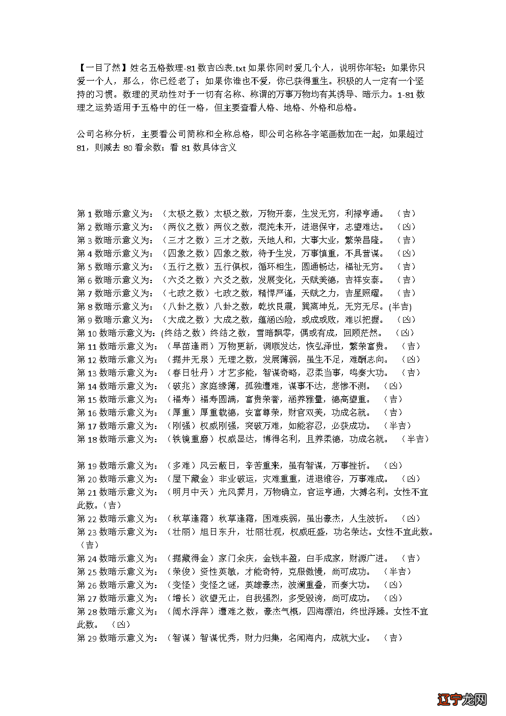 姓名测试打分准不准