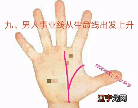 风水堂:男人手上的事业线详解