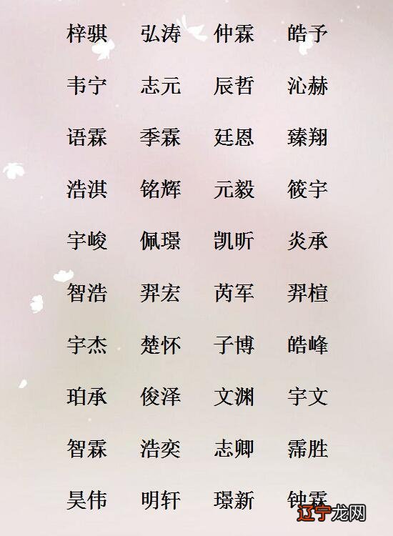 致力于要给小孩取一个全方位的好听名字有哪些?