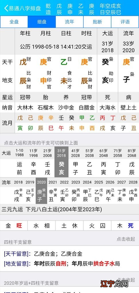八字源流_崔始源刘雯八字_八字详批流年流月大运