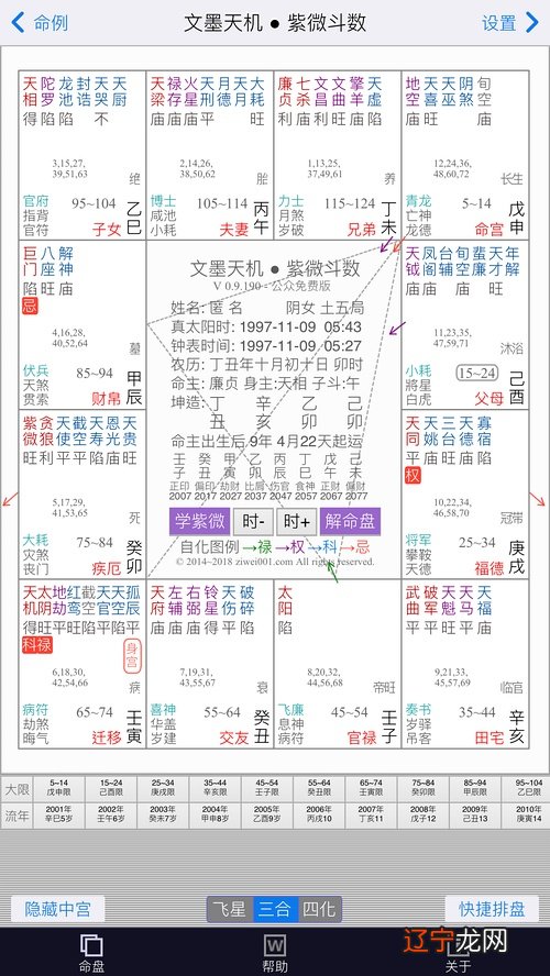 34条 紫微斗数风水堂:紫微斗数算命一生运势分析