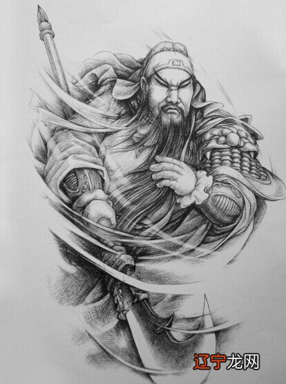 关公纹身图片