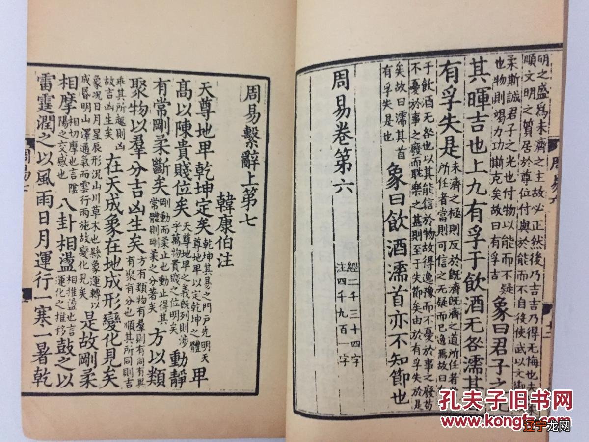 中国古代思想史上，王弼《周易注》立于官学