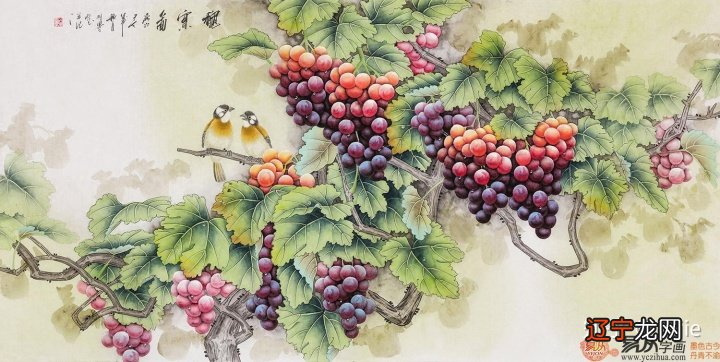 来源易从网 张洪山经典荷花九鱼图《连年有余》