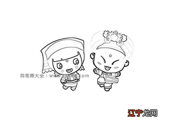 广西少数民族服饰简笔画怎么瑶族广泛分布在亚,欧,美,澳等