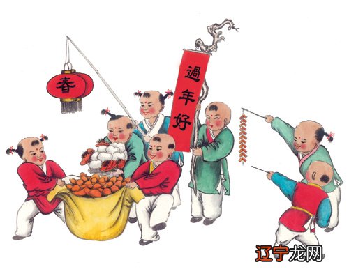 肩上：春节的习俗新书包，高高兴兴上学喽