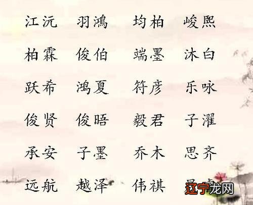 【宝名斋】8个有五行、有意境、又好听的名字