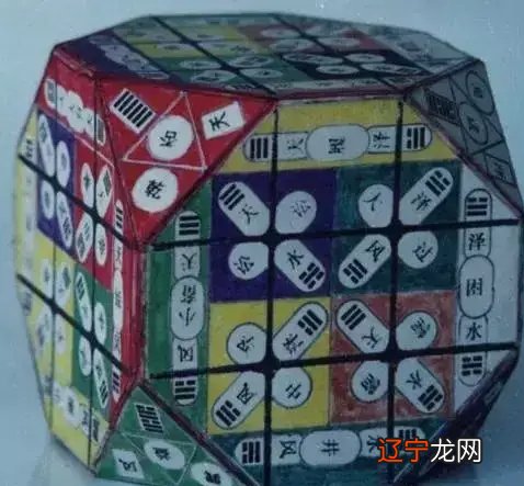 分宫、坤之间有一条红线，代表地球南极、北极的磁场