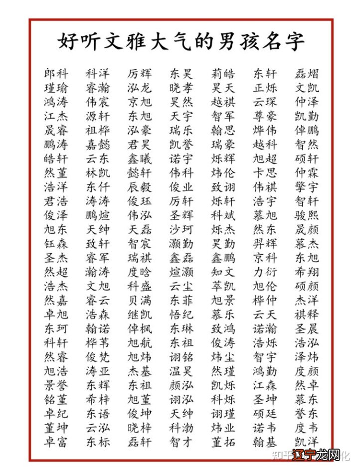 比较文雅的男孩名字起名方法允灏“允”出自成语