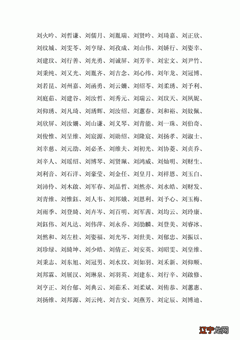 带字义分析的刘姓女孩名字，你选对了吗？