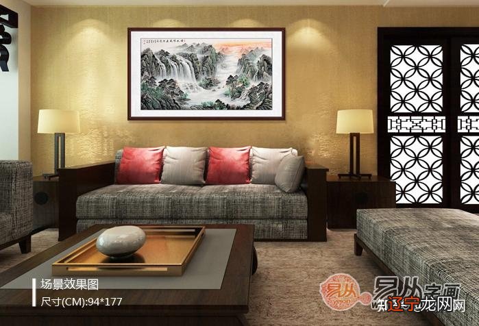 组图 一下在客厅挂画时需要注意的四大讲究