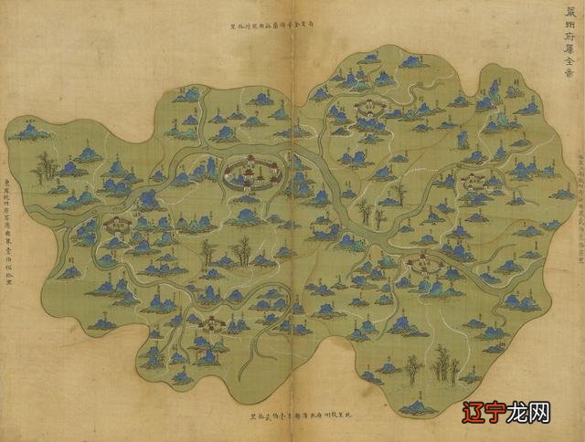 浙江全图：共含青绿山水地图88幅，画心尺寸：37.2X48