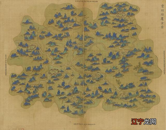 浙江全图：共含青绿山水地图88幅，画心尺寸：37.2X48