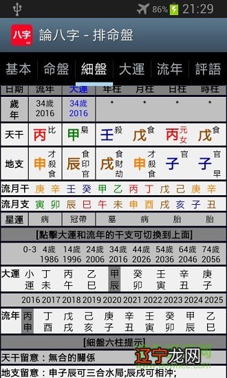 论八字排命盘软件